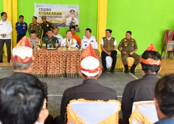 Pj Gubernur Sumsel Ingatkan Masyarakat Muara Enim Tidak Membuka Lahan Pertanian dengan Cara Dibakar