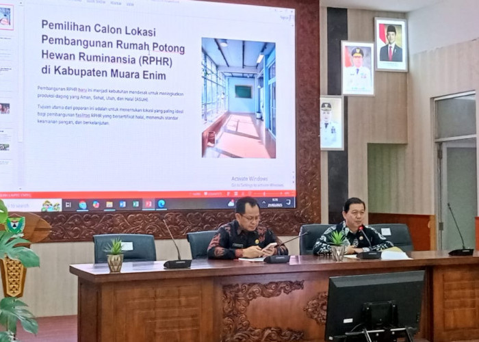 Pemkab Siapkan Lokasi Pembangunan RPHR Pertama di Muara Enim