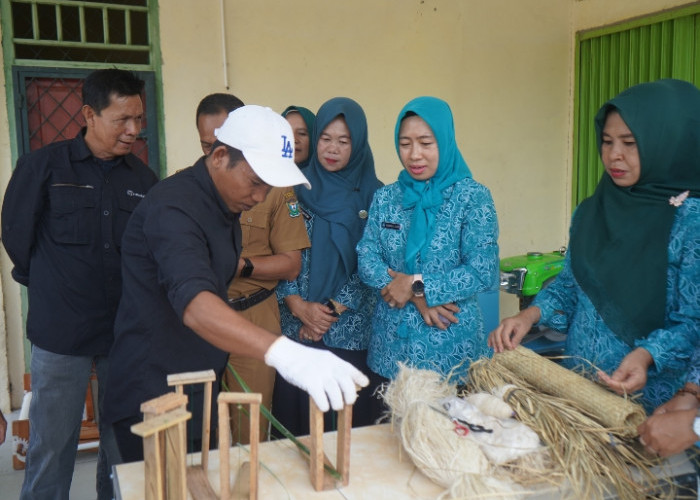 Balitbangda Muara Enim Diseminasi Pemanfaatan Limbah Daun Nanas di Kelekar