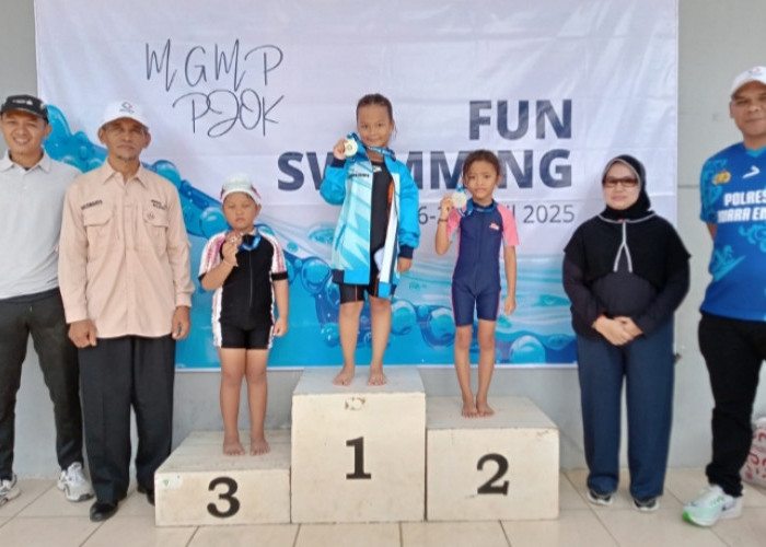 150 Atlet Tingkat Pelajar Adu Skil di Kejuaraan Renang Fun Swimming MGMP PJOK