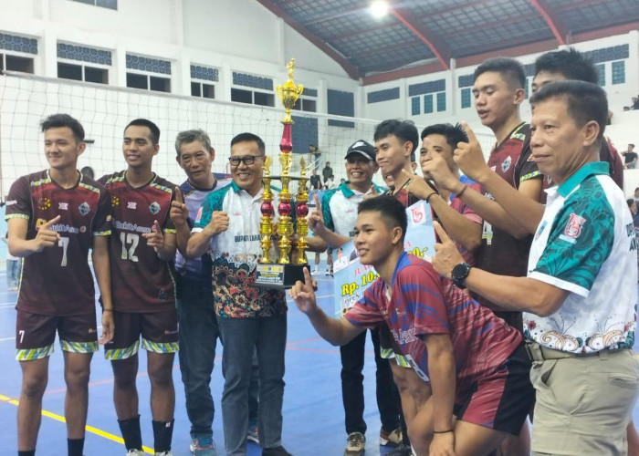 Tim Bukit Asam Juarai Turnamen Bola Voli Bupati Lahat Cup 2024