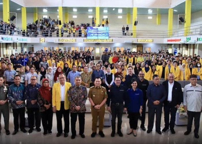 Pj Gubernur Buka Kuliah Umum Pertambangan Bareng Presiden Direktur PT Freeport Indonesia di Kampus Unsri