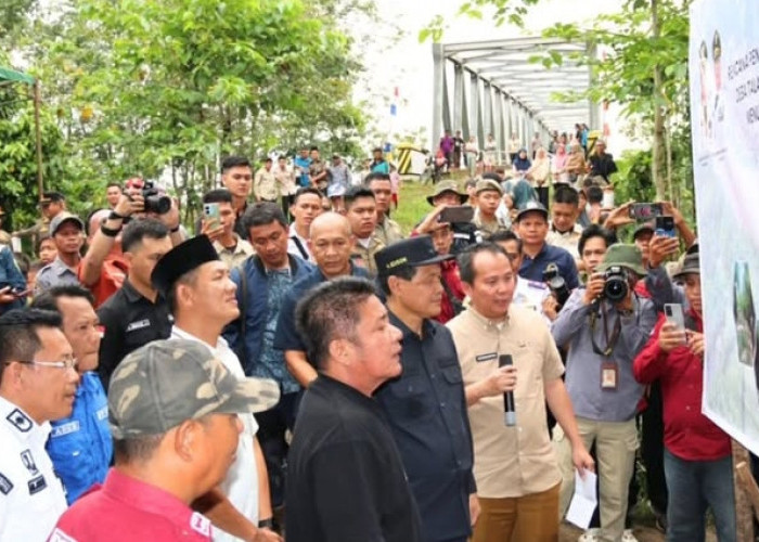 Akses Jalan dan Jembatan Penghubung Desa Talang Nangka Muara Enim dan Desa Pandan PALI Rampung di 2025