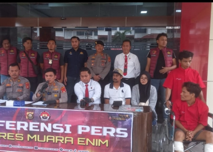 Satreskrim Polres Muara Enim Ringkus Komplotan Pencuri Sepeda Motor dengan 12 TKP