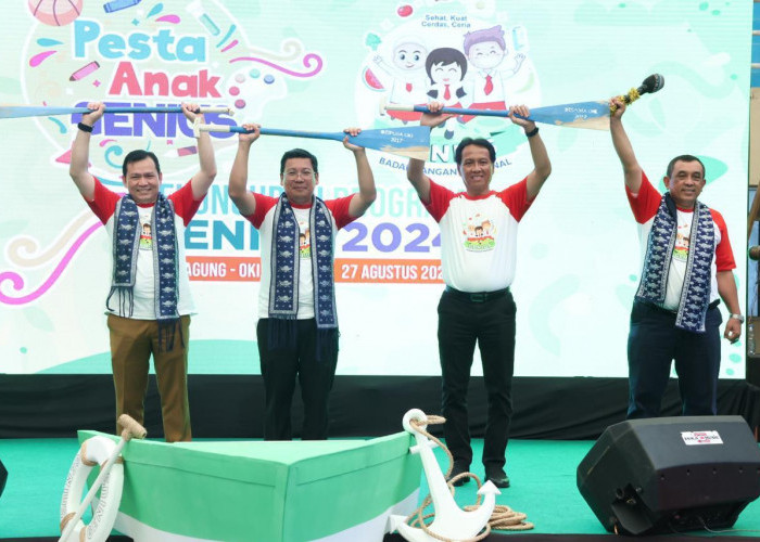 Pj Gubernur Sumsel Dampingi Kepala Bapanas RI Launching Program Genius