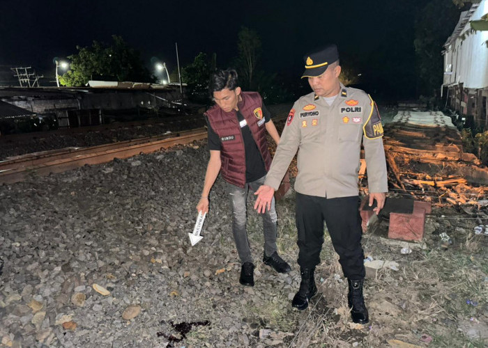 Terpental Sejauh 7 Meter, Warga Muara Enim Ini Nyaris Tewas Setelah Tertabrak Kereta Api