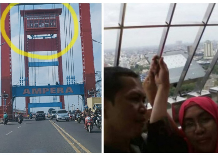 Puncak Monas Ada Saingan Nih, Menara Jembatan Ampera Objek Wisata Baru Ketinggian 75 Meter