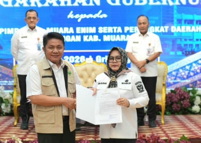 Gubernur Sumsel Tunjuk Sumarni Sebagai Plt Bupati Muara Enim