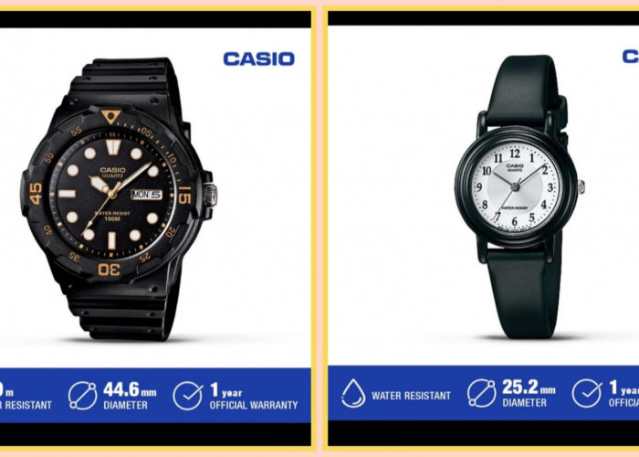 Jam Tangan Casio Original Terlaris, Ini 7 Pilihan untuk Pria dan 4 untuk Wanita, Harga Terjangkau  