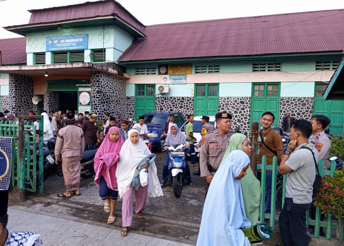 Polsek Lawang Kidul Kawal Kelancaran Solat Idul Fitri 1447 H di Tanjung Enim