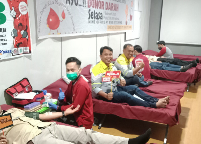 Wow, 2 Perusahaan di Muara Enim Menggelar Aksi Donor Darah di Lingkungan Perusahaan