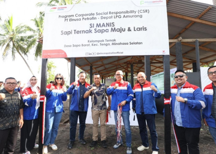 Elnusa Petrofin Resmikan Program CSR 'Si Manis' di Desa Sapa Minahasa Selatan