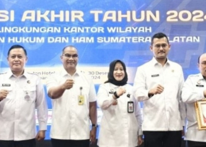 Refleksi Akhir Tahun dan Evaluasi Kinerja 2024, Lapas Kelas IIB Muara Enim Raih Predikat Terbaik III