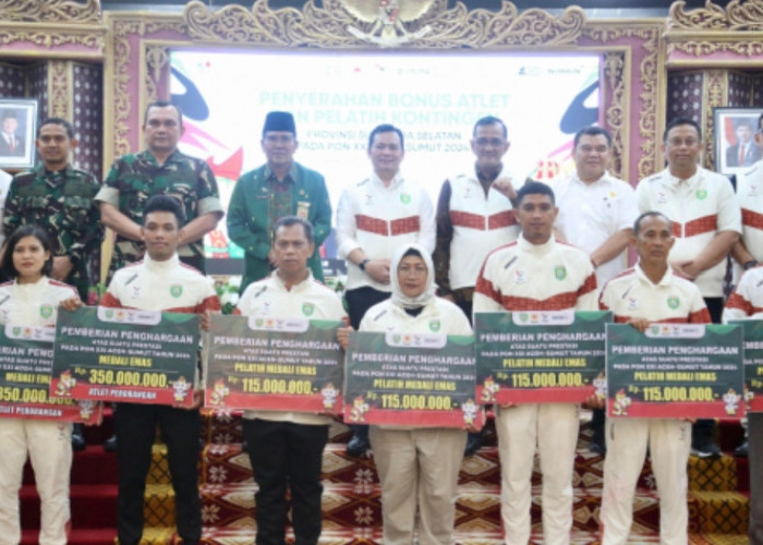 Pj Gubernur Sumsel Realisasikan Pemberian Bonus untuk Atlet Peraih Medali di PON XXI Aceh-Sumut 2024