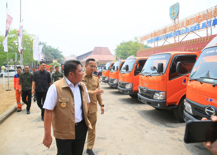 Banpres untuk Karhutla Sumsel Telah Tersedia, Gubernur Herman Deru Pastikan Kesiapan Logistik dan Peralatan