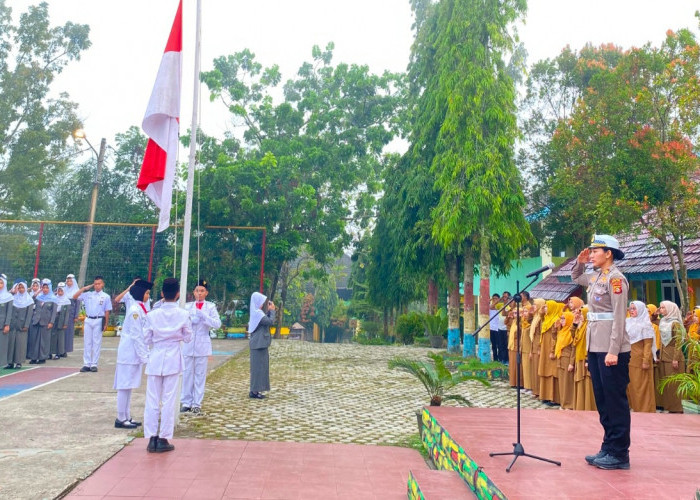 Satlantas Polres Muara Enim Tanamkan Budaya Tertib Lalu Lintas di Kalangan Pelajar