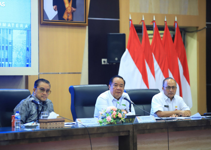 Wagub Sumsel Cik Ujang Paparkan Kinerja dan Potensi Sumsel kepada Komisi II DPR RI