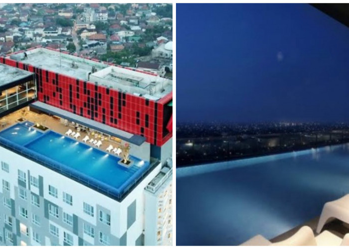 Sensasi Nginap di Lantai 25 Hotel Tertinggi di Palembang, Berasa Tidur dan Berenang di Atas Awan 