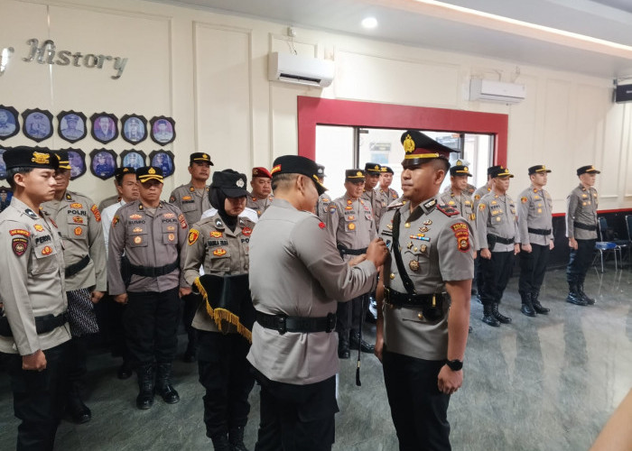 Kapolres Muara Enim Pimpin Sertijab Kapolsek Tanjung Agung 