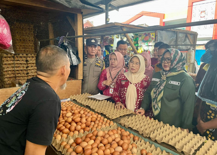 Jelang Idul Adha, Wabup Sumarni Pastikan Stok Bahan Pokok di Pasar Aman 
