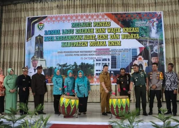 Lestarikan Adat, Seni dan Budaya, Pj Bupati Muara Enim Buka Lomba Lagu Daerah dan Wajik Kreasi