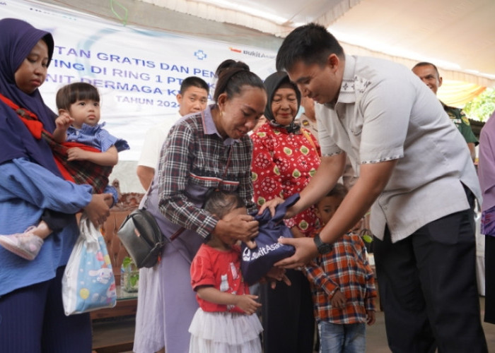 PT Bukit Asam Unit Dermaga Kertapati Gelar Pengobatan Gratis dan Penanganan Stunting