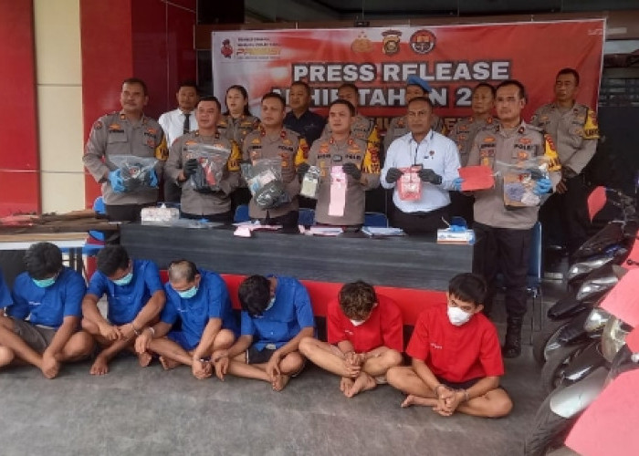 Polres Muara Enim Ringkus Pelaku Pencurian Sepeda Motor