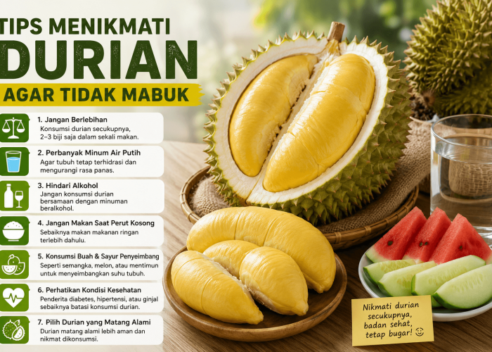 Pecinta 'Raja Buah' Wajib Tahu, Begini Tips Menikmati Durian Agar Tidak Mabuk