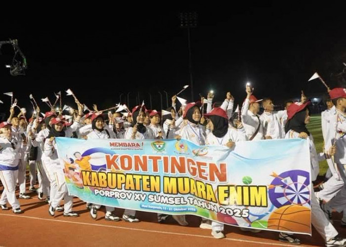 Wabup Sumarni Bakar Semangat MEMBARA Kontingen Muara Enim di Porprov XV Sumsel