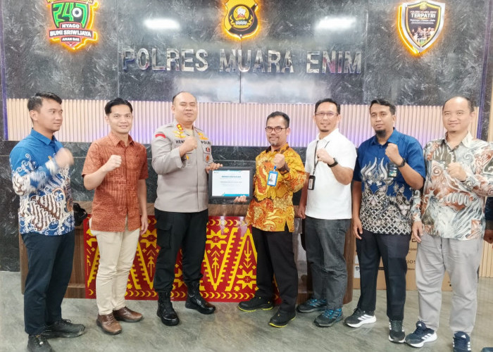 Ungkap Kasus Pencurian Kabel, PLN Ganjar Polres Muara Enim dengan Penghargaan