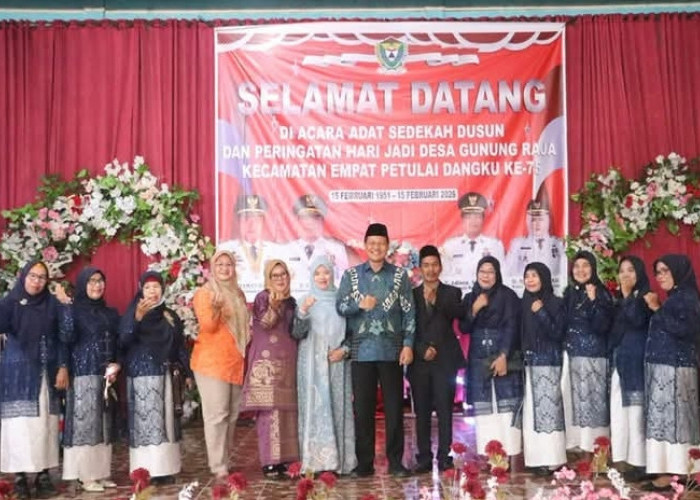 Bupati Edison: 75 Tahun Desa Gunung Raja, Bukti Kekuatan Tradisi dan Gotong Royong