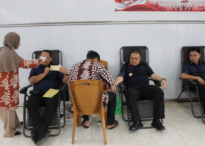Lapas Muara Enim Gelar Baksos Donor Darah 