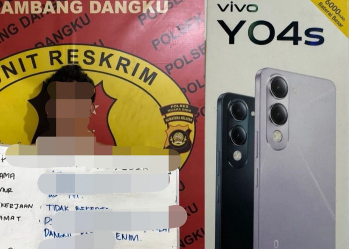 Pencuri Hp di Muara Enim Ditangkap Polisi, Segini Kerugian Korban