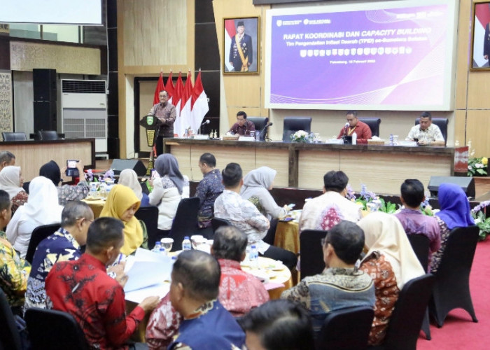 Rumuskan Strategi Pengendalian Inflasi 2025, Sekda Buka Rakor dan Capacity Building TPID se-Sumsel