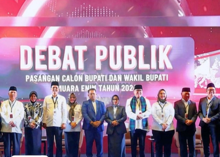 Adu Visi Misi dan Program Kerja, 4 Paslon Cabup-Cawabup Muara Enim Ikuti Debat Publik