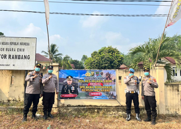 Polsek Rambang Gaungkan Pelayanan Prima, Dukung Polres Muara Enim Raih Predikat WBBM