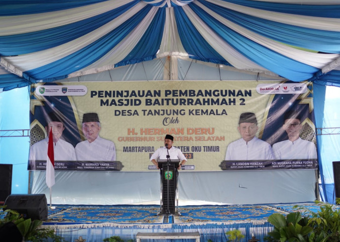 Gubernur Sumsel Yakini Masjid Baiturrahmah II Beri Manfaat Besar Bagi Masyarakat dan Pengguna Jalan