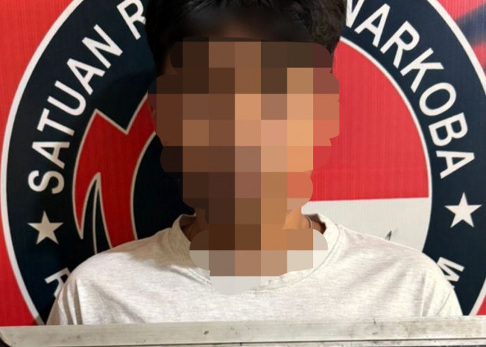 Satresnarkoba Polres Muara Enim Sita 41 Paket Sabu dari Tangan Pemuda 25 Tahun
