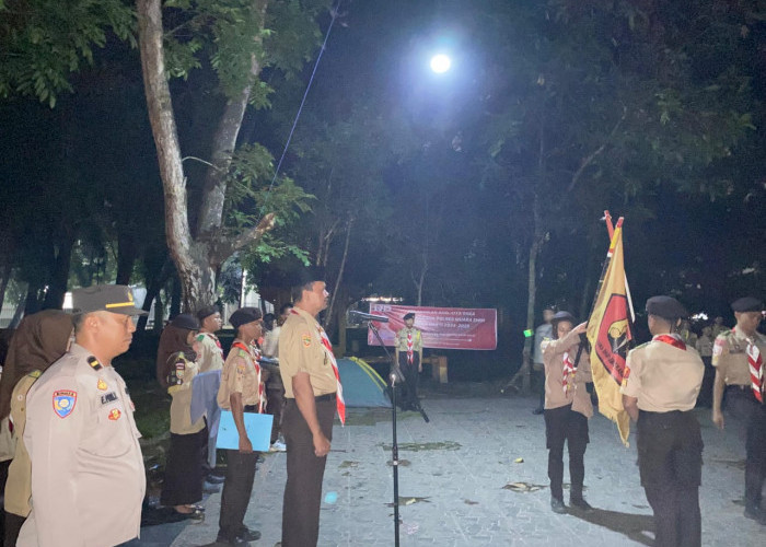 Saka Bhayangkara Polres Muara Enim Gelar Pelantikan Anggota Saka Bhayangkara Baru