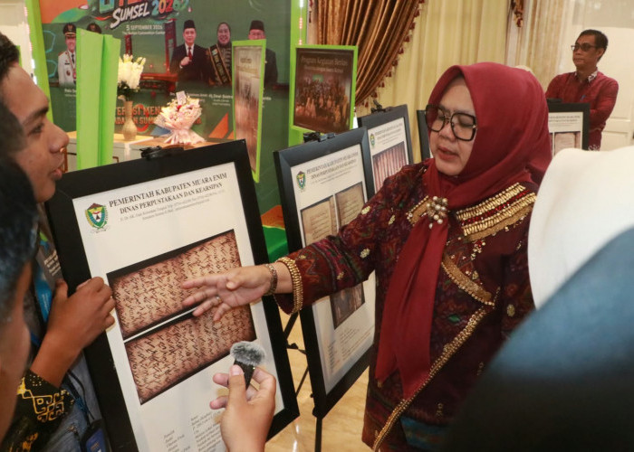 6 Naskah Kuno Aksara Ulu Muara Enim Unjuk Gigi di Festival Literasi Sumsel