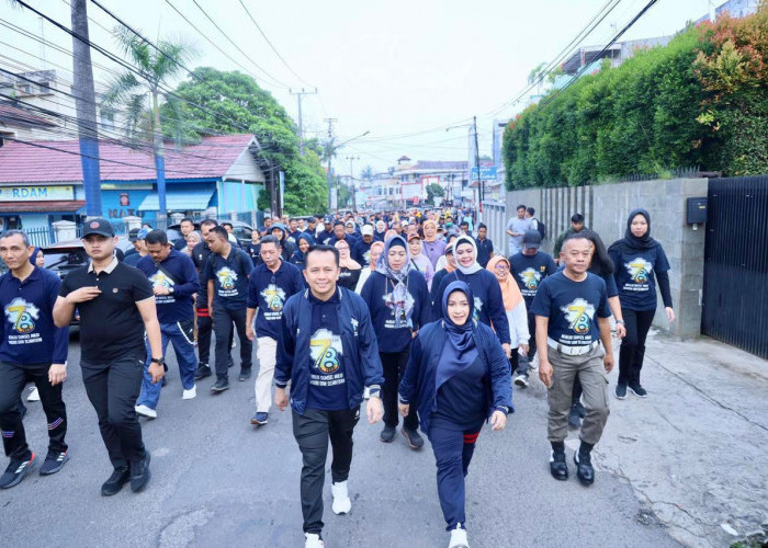 Ribuan Peserta Ikut Jalan Santai Meriahkan HUT Sumsel ke-78 Tahun 2024