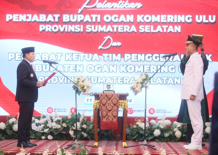 Muhammad Iqbal Alisyahbana Jabat Pj Bupati OKU, Ini Pesan Pj Gubernur Sumsel