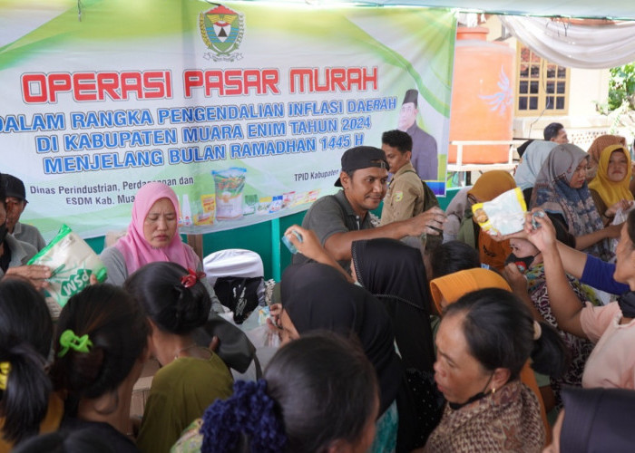 Operasi Pasar Murah untuk Tekan Inflasi Kembali Digelar Pemkab Muara Enim di Tanjung Agung