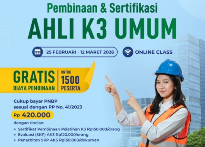 Gebrakan Baru! Kemnaker Buka Pelatihan Ahli K3 Umum Gratis