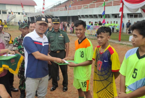 Kesebelasan Al Masyhur Juarai Liga Santri Piala KASAD Kabupaten Muara Enim