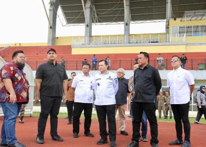 Pj Gubernur Sumsel Dampingi Menpora Tinjau Fasilitas Olahraga di Jakabaring Sport City Palembang