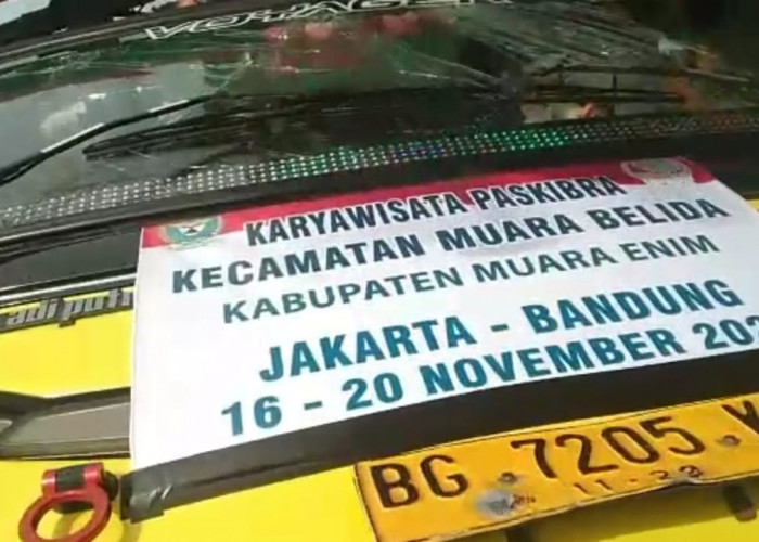 Bus Paskibra Kecamatan Muara Belida Mengalami Kecelakaan di Tol Palembang
