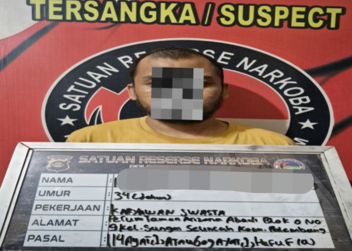 Satresnarkoba Polres Muara Enim Amankan Pengedar Narkoba