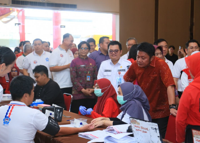 Gubernur Herman Deru Apresiasi Donor Darah Digelar PSMTI