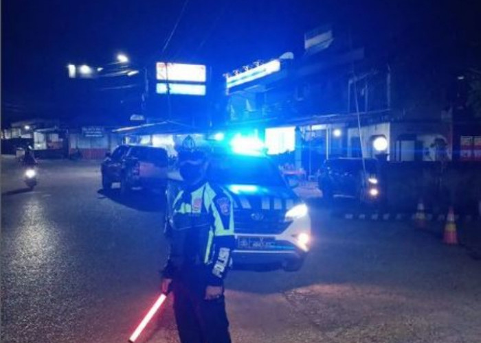 Blue Light Patrol Satlantas Polres Muara Enim Polda Sumatera Selatan Antisipasi Balapan Liar